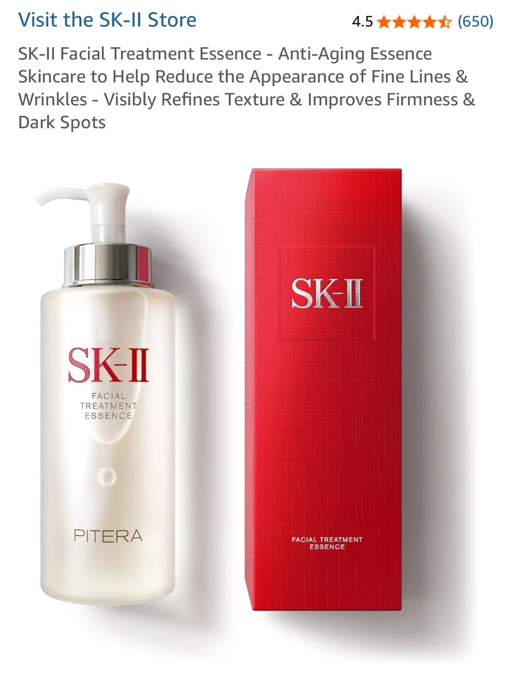 SK-II Facial Treatment Essence Serum — Clear Bottle with White Pump NEW